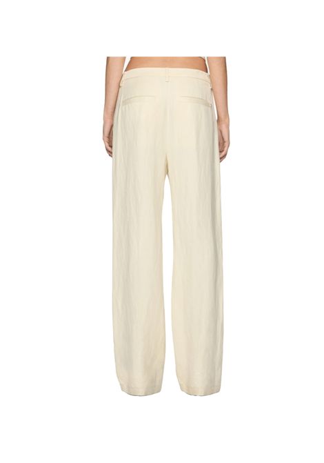 Pantalone Dondup Reina donna DP789IF0041D XXX Beige wide leg chino twill DONDUP | Pantaloni | DP789IF0041D XXX004
